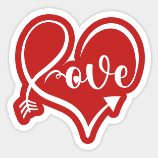 Valentines Day Cute Love Hearts Sticker